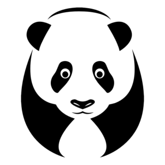 Big Panda Decal (Black)